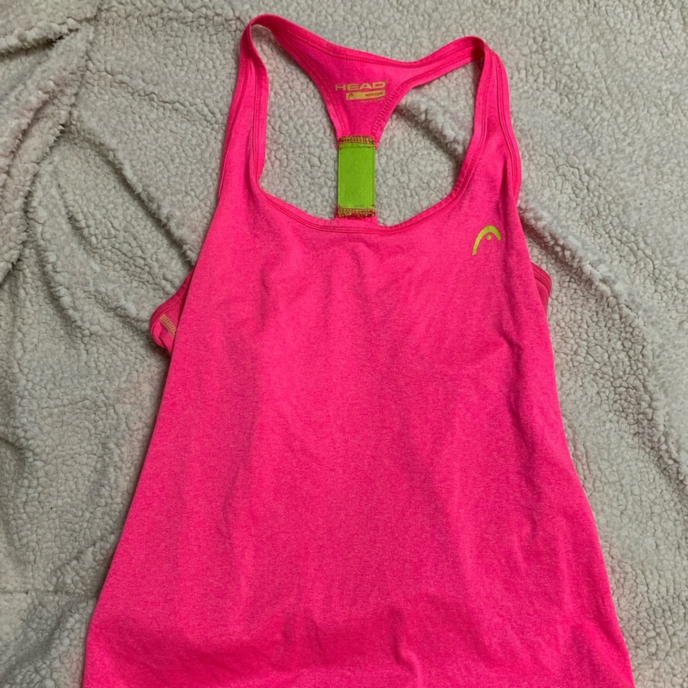 Hot pink workout top